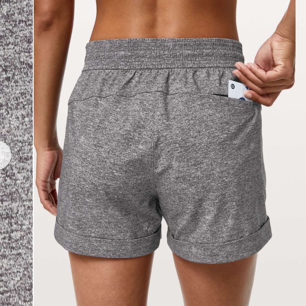 Lululemon Spring Break Away Short II Gray Athletic Running Shorts 4 - Picture 6 of 8
